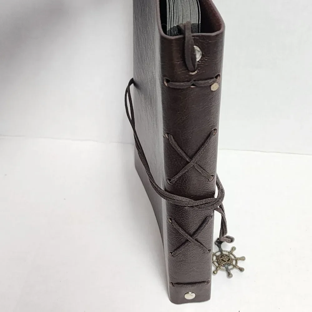 Travelers Journal Notebook, Pocket Notebook Soft Cover -‎ Black Plain Paper Book